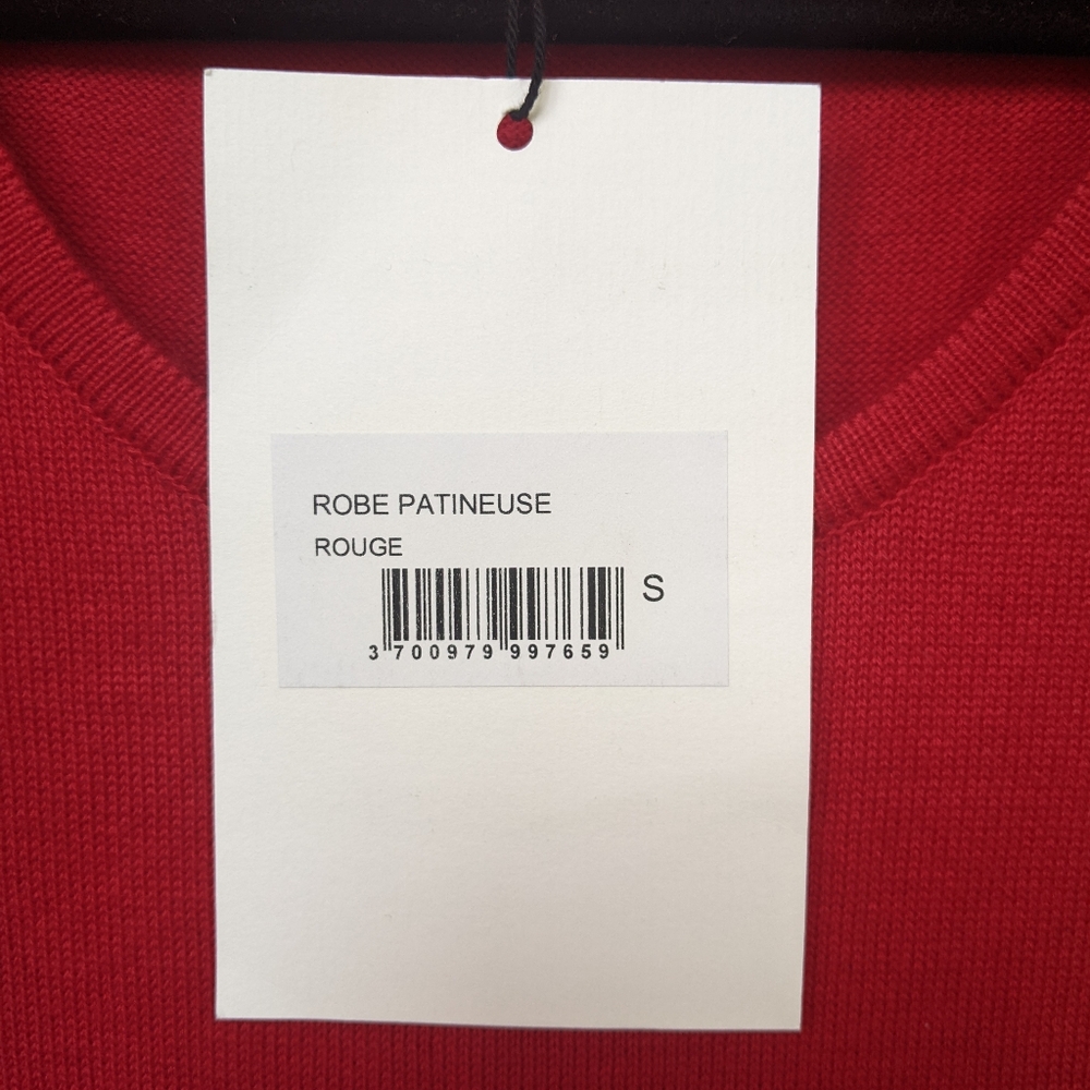 Sezane Anka Dress Red Small - Picture 6 of 9
